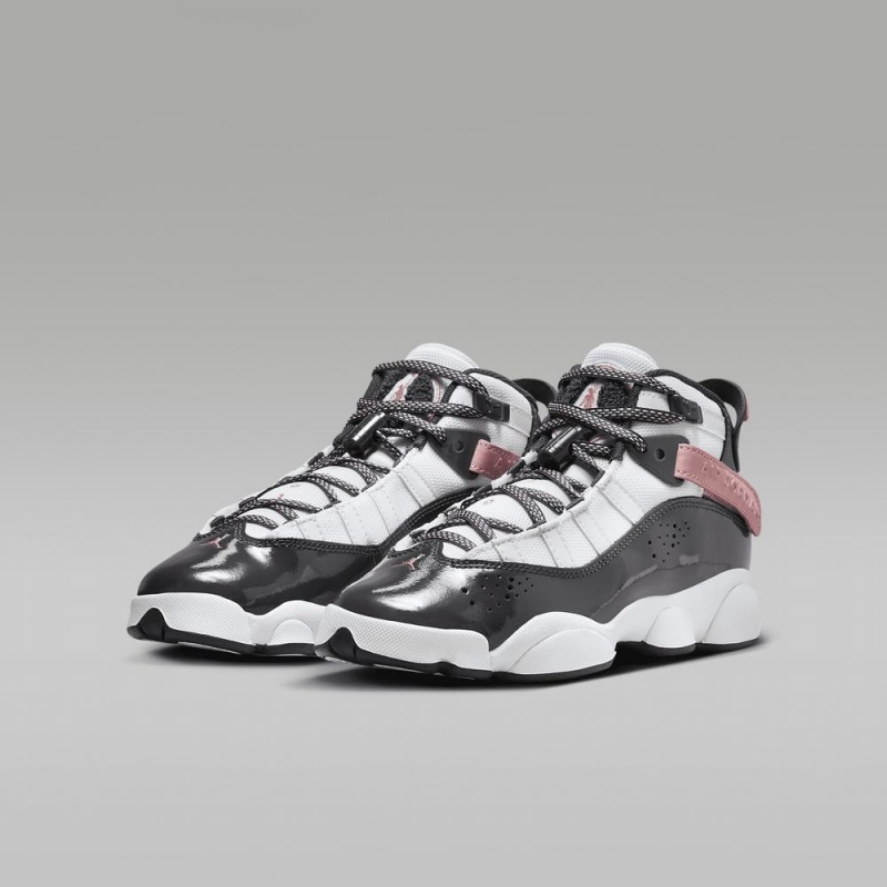 Nike Jordan 6 Rings Lasten Kengät Mustat Valkoinen Pinkki | 527ATYDMU