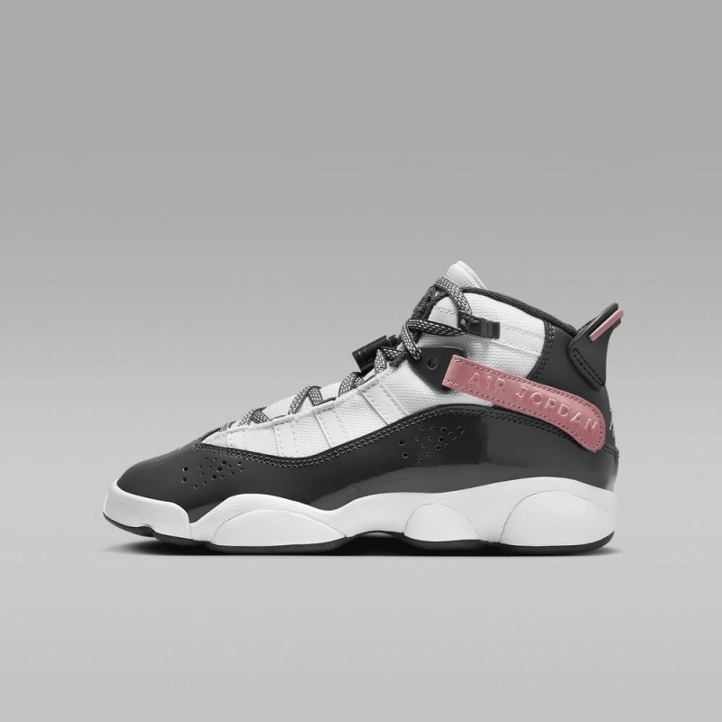 Nike Jordan 6 Rings Lasten Kengät Mustat Valkoinen Pinkki | 527ATYDMU