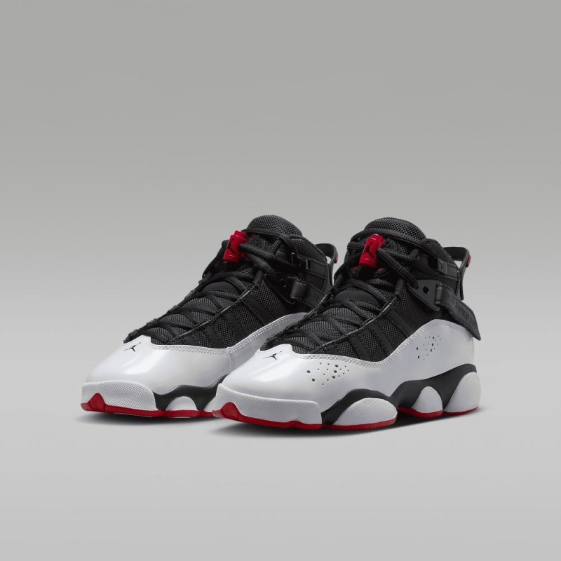 Nike Jordan 6 Rings Lasten Kengät Mustat Valkoinen Punainen | 793LBVSOD