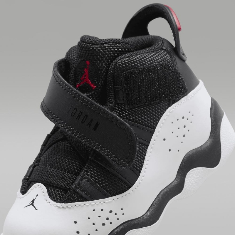 Nike Jordan 6 Rings Lasten Kengät Mustat Valkoinen Punainen | 753UDPHNS