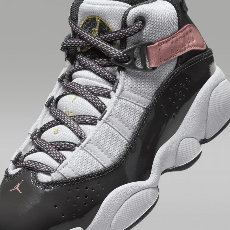 Nike Jordan 6 Rings Lasten Kengät Valkoinen Punainen Vihreä Tummanharmaat | 124PHWOLD