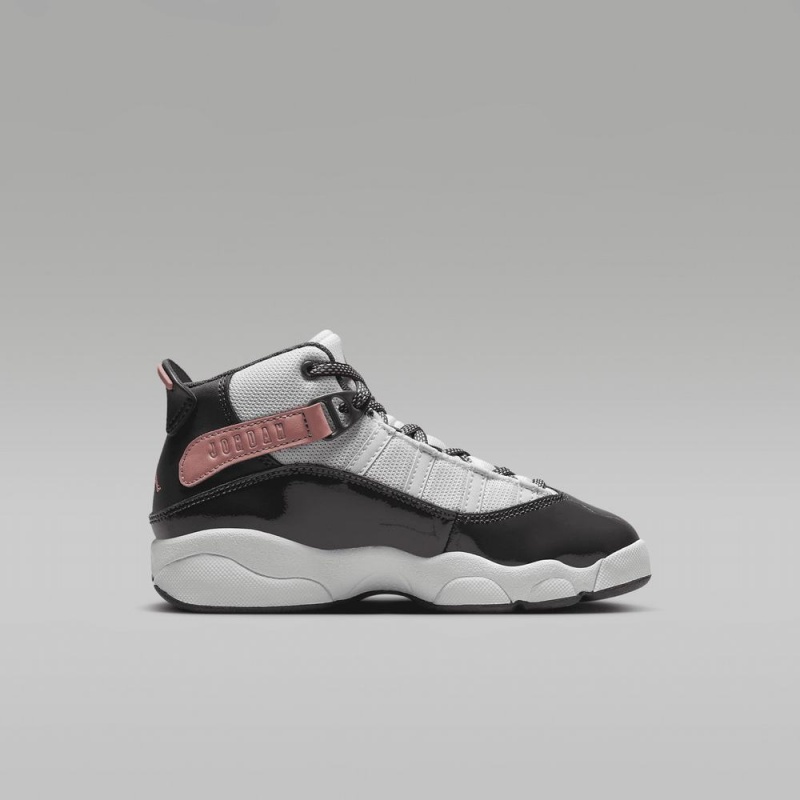 Nike Jordan 6 Rings Lasten Kengät Valkoinen Punainen Vihreä Tummanharmaat | 124PHWOLD