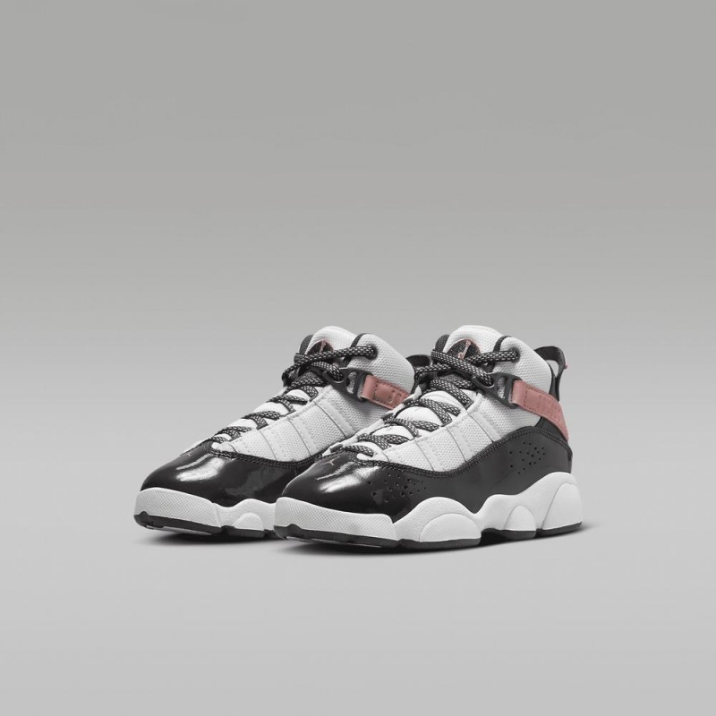Nike Jordan 6 Rings Lasten Kengät Valkoinen Punainen Vihreä Tummanharmaat | 124PHWOLD