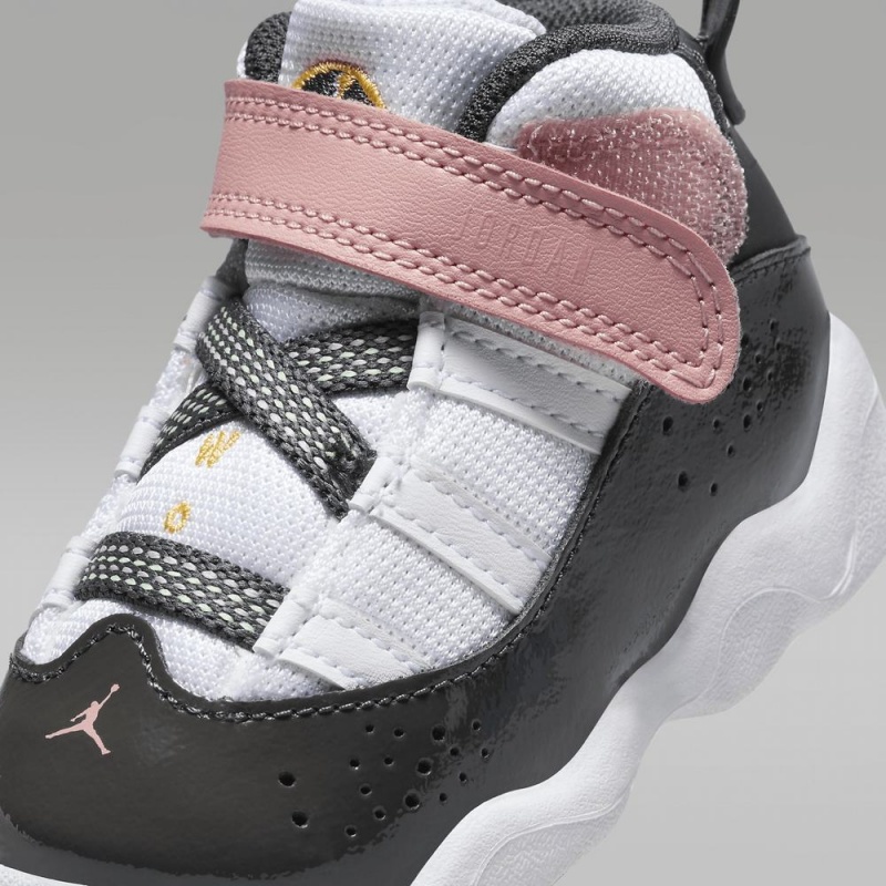 Nike Jordan 6 Rings Lasten Kengät Valkoinen Punainen Vihreä Tummanharmaat | 064UQLKCY