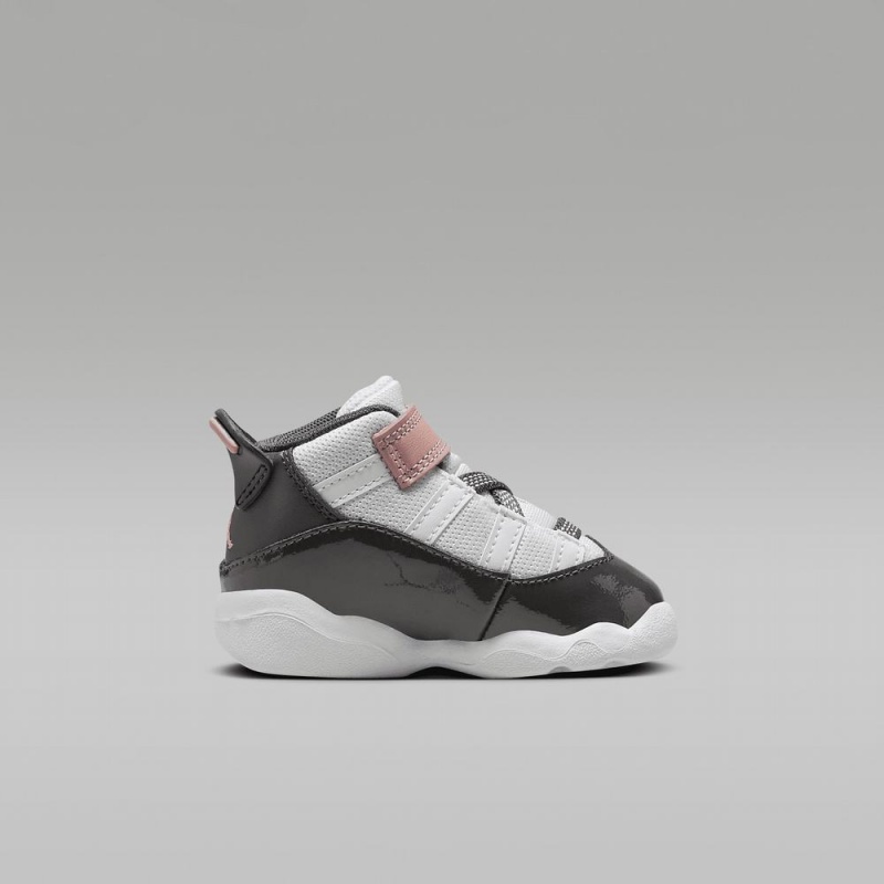 Nike Jordan 6 Rings Lasten Kengät Valkoinen Punainen Vihreä Tummanharmaat | 064UQLKCY
