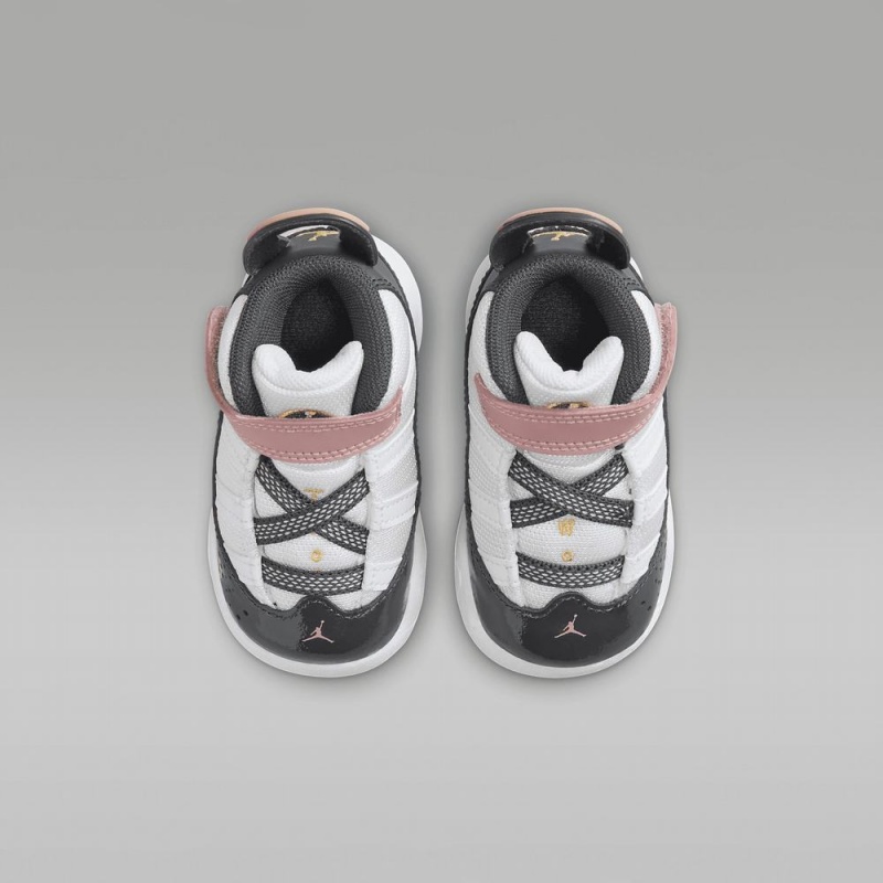 Nike Jordan 6 Rings Lasten Kengät Valkoinen Punainen Vihreä Tummanharmaat | 064UQLKCY