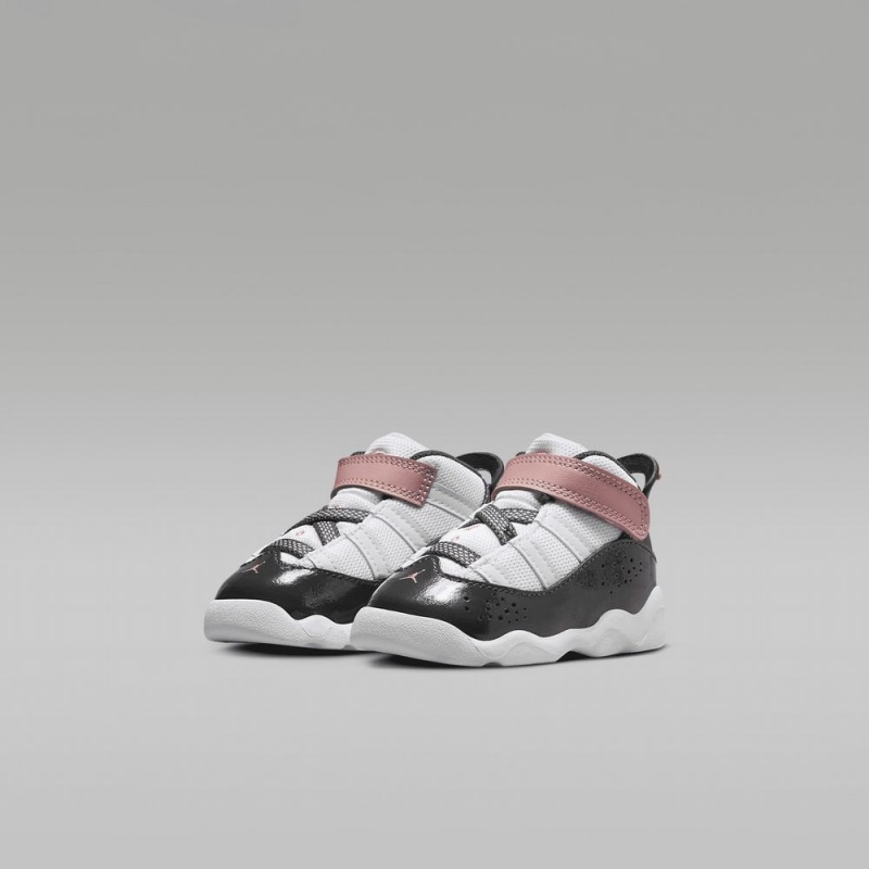Nike Jordan 6 Rings Lasten Kengät Valkoinen Punainen Vihreä Tummanharmaat | 064UQLKCY