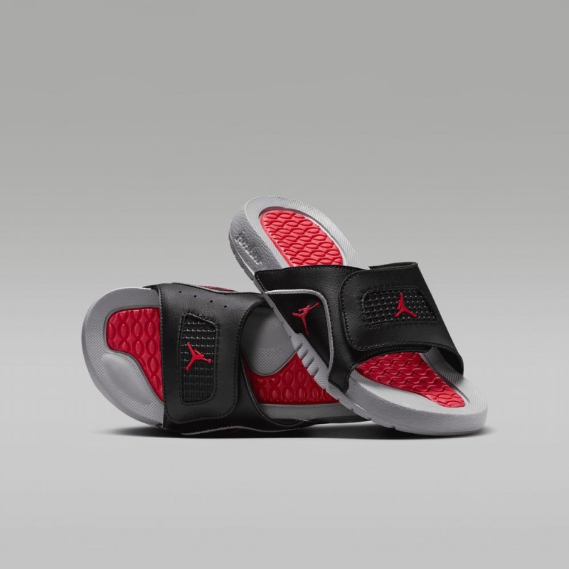 Nike Jordan Hydro 4 Retro Lasten Kengät Mustat Punainen Harmaat | 158OMJGCR