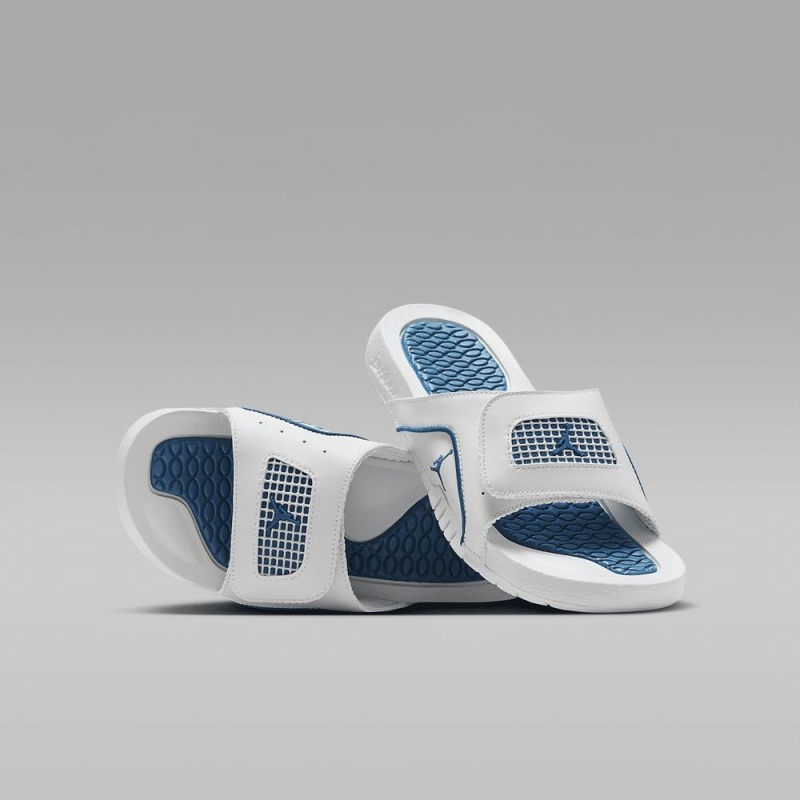 Nike Jordan Hydro 4 Retro Lasten Kengät Valkoinen Sininen | 157HJFKMP
