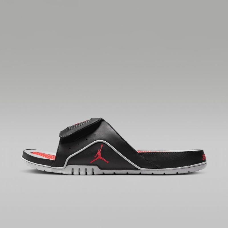 Nike Jordan Hydro 4 Retro Miesten Kengät Mustat Harmaat Punainen | 068XMEDKZ