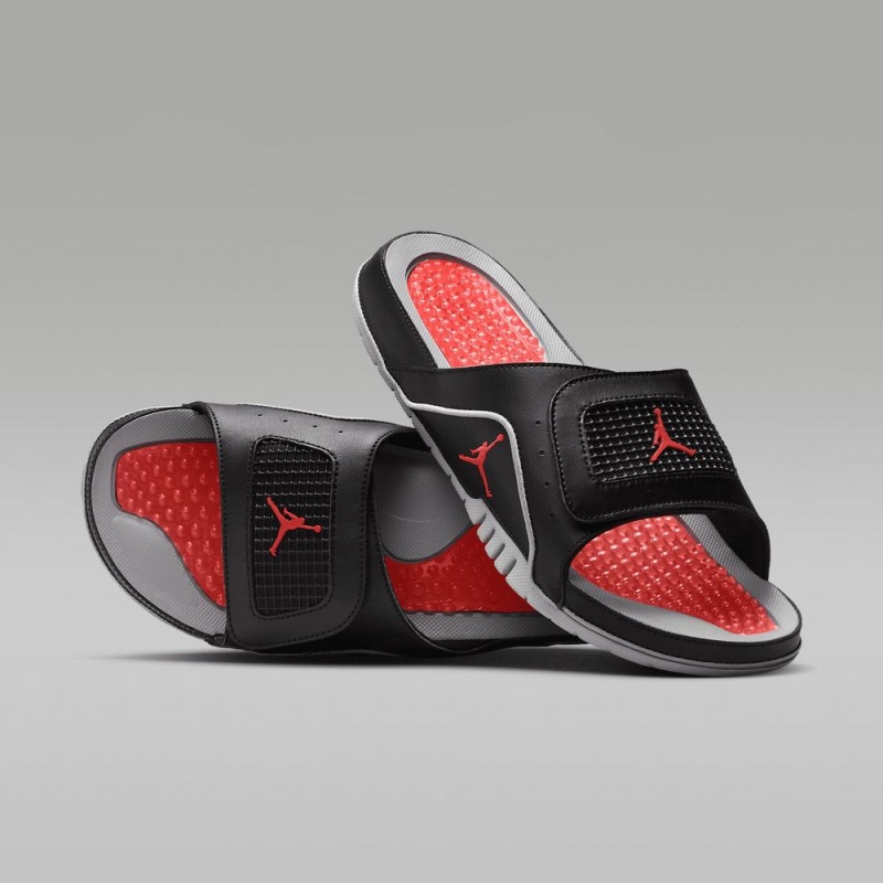 Nike Jordan Hydro 4 Retro Miesten Kengät Mustat Harmaat Punainen | 068XMEDKZ