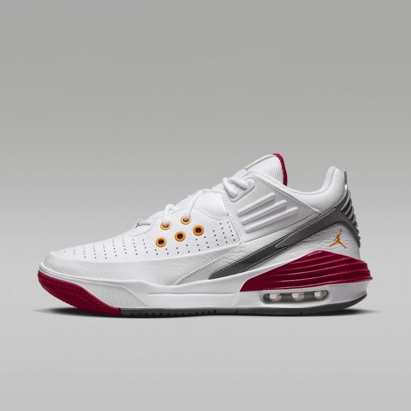 Nike Jordan Max Aura 5 Miesten Kengät Valkoinen Punainen Syvä Harmaat Oranssi | 214FKTEDG