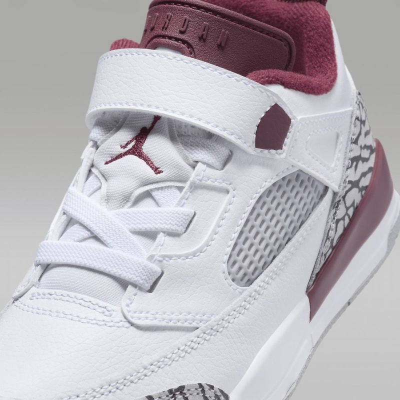 Nike Jordan Spizike Low Lasten Kengät Valkoinen Harmaat Tummanharmaat Punainen | 265VIQHPK