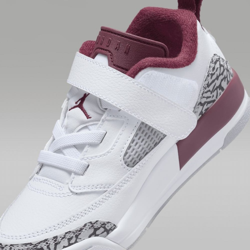 Nike Jordan Spizike Low Lasten Kengät Valkoinen Harmaat Tummanharmaat Punainen | 265VIQHPK