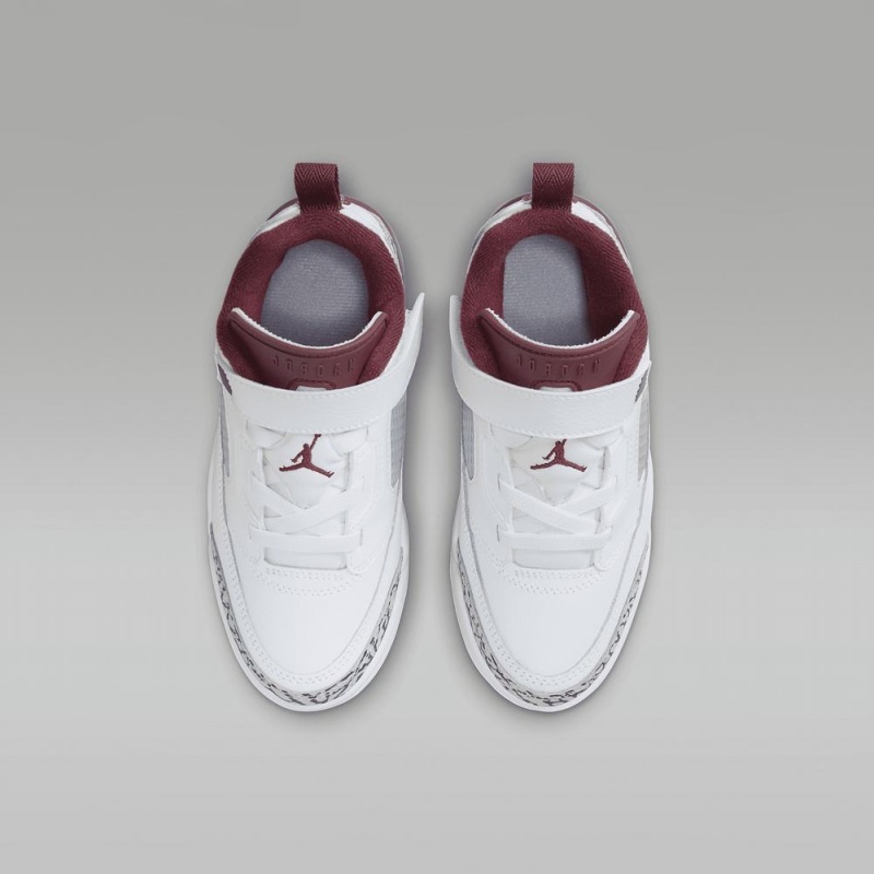 Nike Jordan Spizike Low Lasten Kengät Valkoinen Harmaat Tummanharmaat Punainen | 265VIQHPK