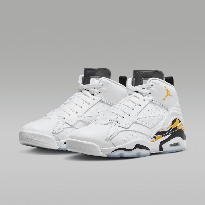 Nike Jumpman MVP Miesten Kengät Valkoinen Mustat Keltainen | 096FNAVBP