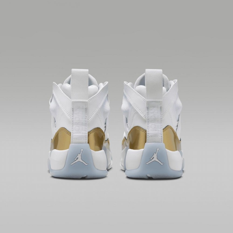 Nike Jumpman Two Trey Naisten Kengät Valkoinen Metal Kultaiset | 025HFWERG