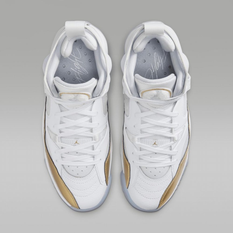 Nike Jumpman Two Trey Naisten Kengät Valkoinen Metal Kultaiset | 025HFWERG