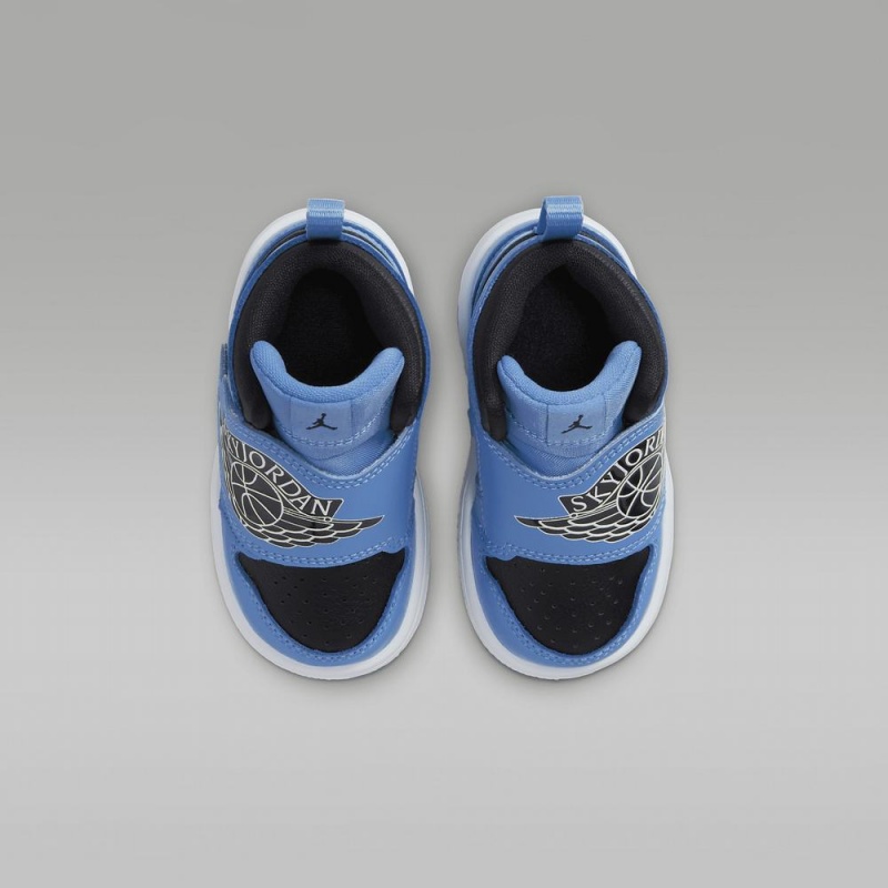 Nike Sky Jordan 1 Lasten Kengät Sininen Valkoinen Mustat | 759XCMGHB