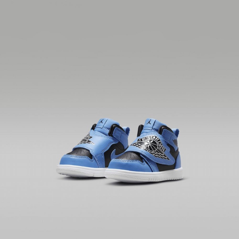Nike Sky Jordan 1 Lasten Kengät Sininen Valkoinen Mustat | 759XCMGHB